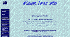 Desktop Screenshot of langtrybordercollies.com