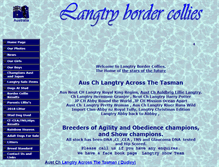 Tablet Screenshot of langtrybordercollies.com